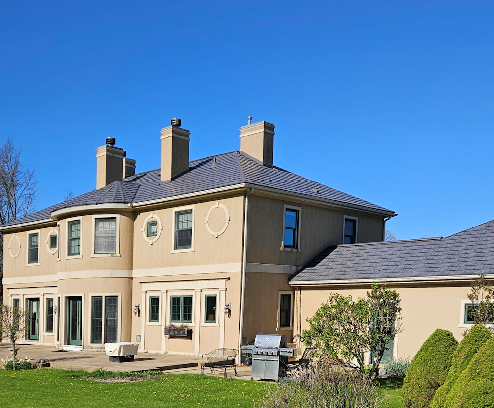 Slate Rock Gray Metal Roof 5895 East Waterford Rd Hartford Wi 53027 Metal Roofing Systems 2